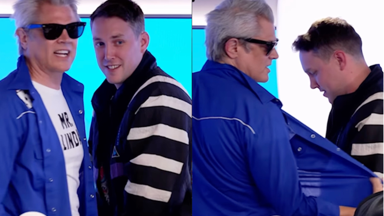 What did Johnny Knoxville have a feel of on Capital Breakfast?