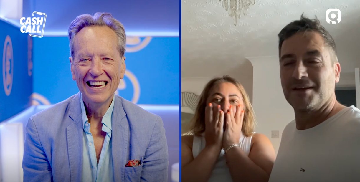 Richard E Grant prematurely announces £1.25 million win to listener
