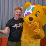 Luke Evans sends Owain Wyn Evans a special good luck message